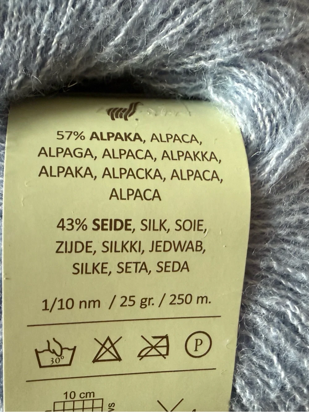Josy by Bremont Alpaca/Silk Lace-Weight Yarn - 4 Skeins Light Blue